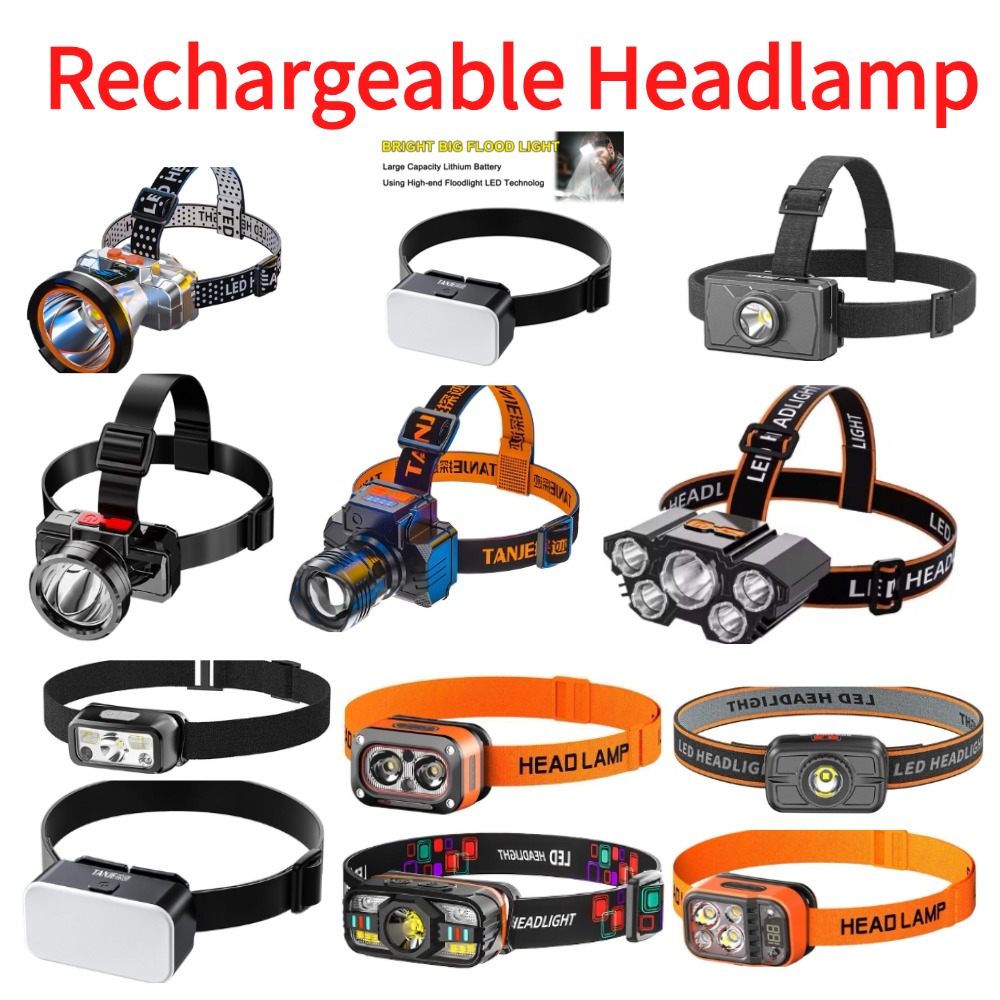 Outdoor Adventure At - 充電式ヘッドランプ 32 LED 5 モード調整可能なヘッドライト付き 夜間のアウトドアアドベンチャー、釣り、ウォーキング、ハイキングに最適