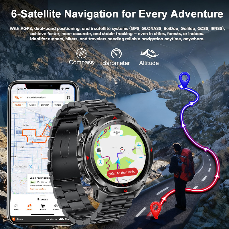 2026年新型アウトドアミリタリーGPSスマートウォッチ、A - Outdoor Adventure Zone のレビューと価格
