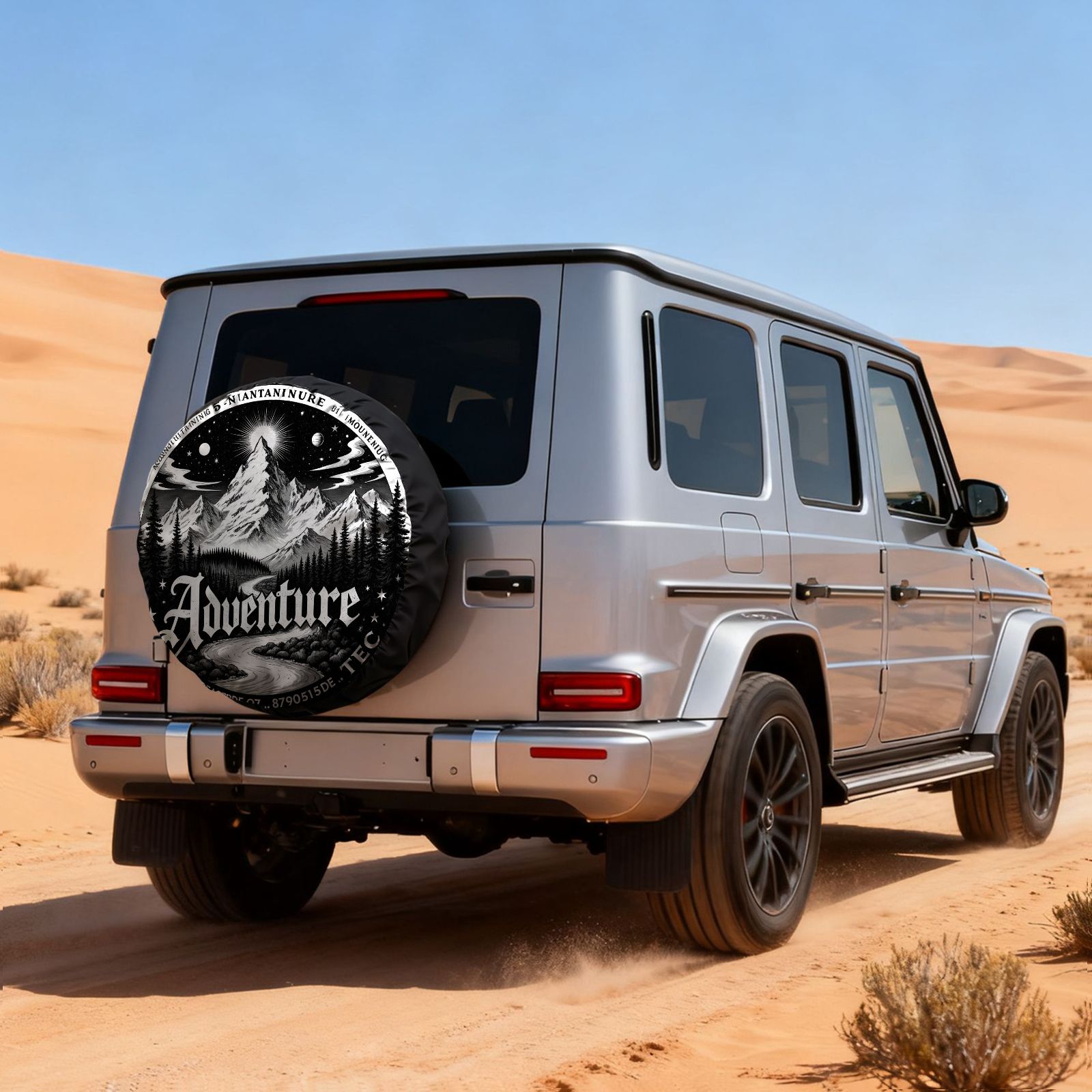 アドベンチャーマウンテン スペアタイヤカバー ポリエステル繊 - Outdoor Adventure Vehicles のレビューと価格