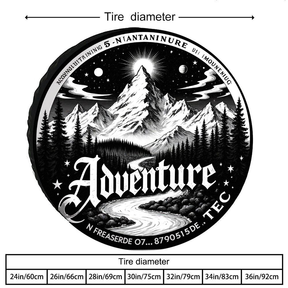 アドベンチャーマウンテン スペアタイヤカバー ポリエステル繊 - Outdoor Adventure Vehicles のレビューと価格